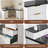 59" Modern Fluted L-Shaped Desk With Charging Station & Storage Cabinet - Home Office Computer Desk With Monitor Stand, File Drawer And Removable Support Shelf For Study, Home Office-2141567258