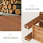 Banc de rangement pour chaussures 63 po en bois massif, banc d'entrée de ferme avec tablettes de rangement ouvertes à 2 niveaux pour la chambre à coucher, le couloir, le vestibule