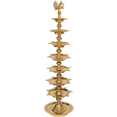 Bougeoir de table en laiton 43 po