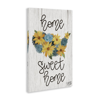 Floral Americana Phrase Canvas Wall Art by Stephanie Dicks