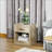 Small End Table With Storage Shelf And Drawer