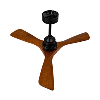 New Model 42 Inch Ceiling Fans With Lights And 3 Solide Wood Blades, 6 Speed Remote,Reversible Dc Motor, Ceiling Fan With Remote For Bedroom, Living Room, Study Room