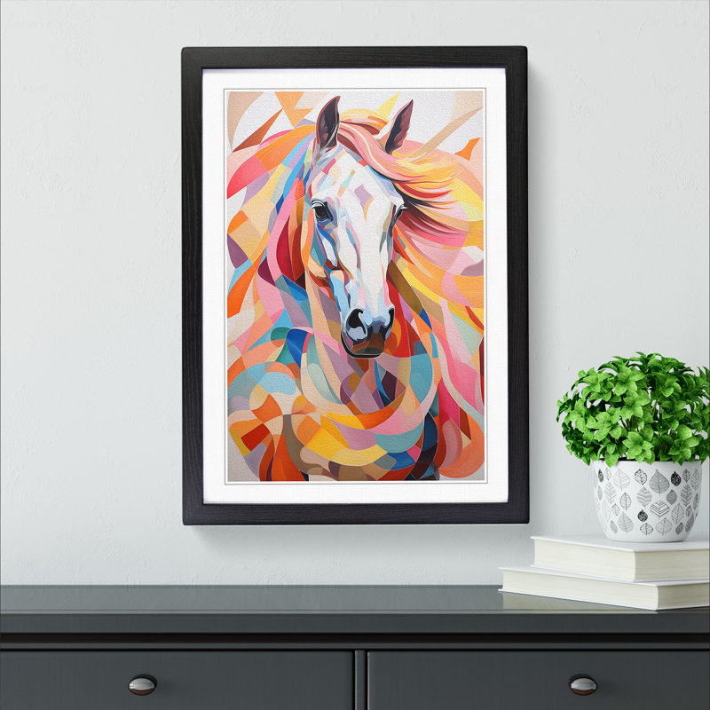 Horse Colour Field - Framed Print