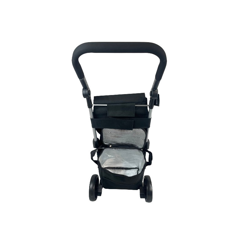 4 WHEEL SHOPPING TROLLEY - NAVY, Black