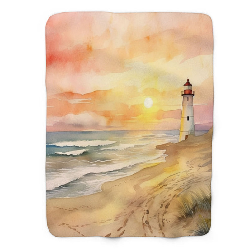 Coastal Light - 1 pièce Sherpa Premium, L 60 po x L 80 po