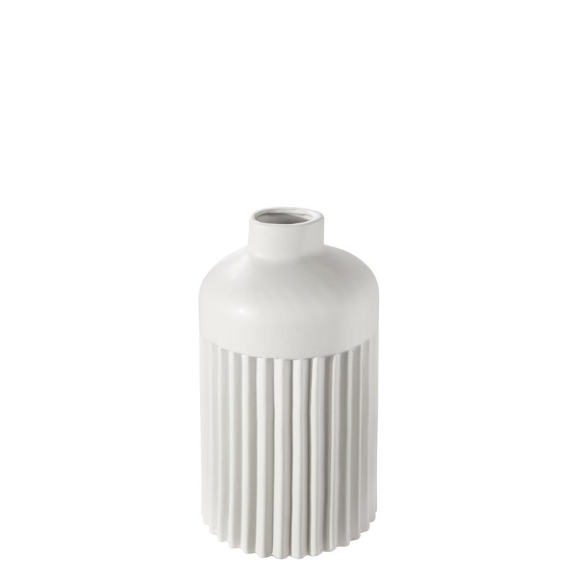 Urban Trends Collection Ceramic Table Vase, 10.25" H x 5.5" W x 5.5" D