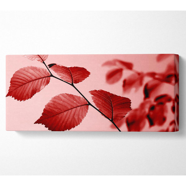 Ebern Designs Red Leaves - Wrapped Canvas Print | Wayfair.co.uk