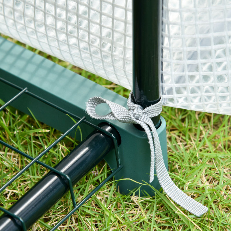 Brenton 4-Tier Portable Greenhouse With Sturdy Metal Frame And PE Cover