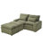 Cloud Sectional L-Shaped Couch With Ottoman,Soft Chenille Fabric,Tufted Cushion Backrest Design  High-Density Foam,Fits Bedrooms Living Rooms Reading Nooks,Beige-34816078