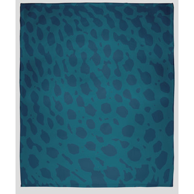 Couverture polaire à motif léopard