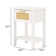 Cattaleya 15.2" Wide Modern 1-Drawer Nightstand With Boho-Inspired Plastic Rattan Drawer 