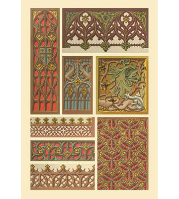 " Medieval Woodwork " by Auguste Racinet