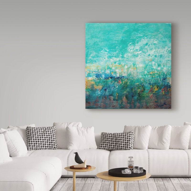 «Foundations» de Jurica, reproduction de peinture acrylique sur toile tendue, H 18 po x l 18 po x P 2 po