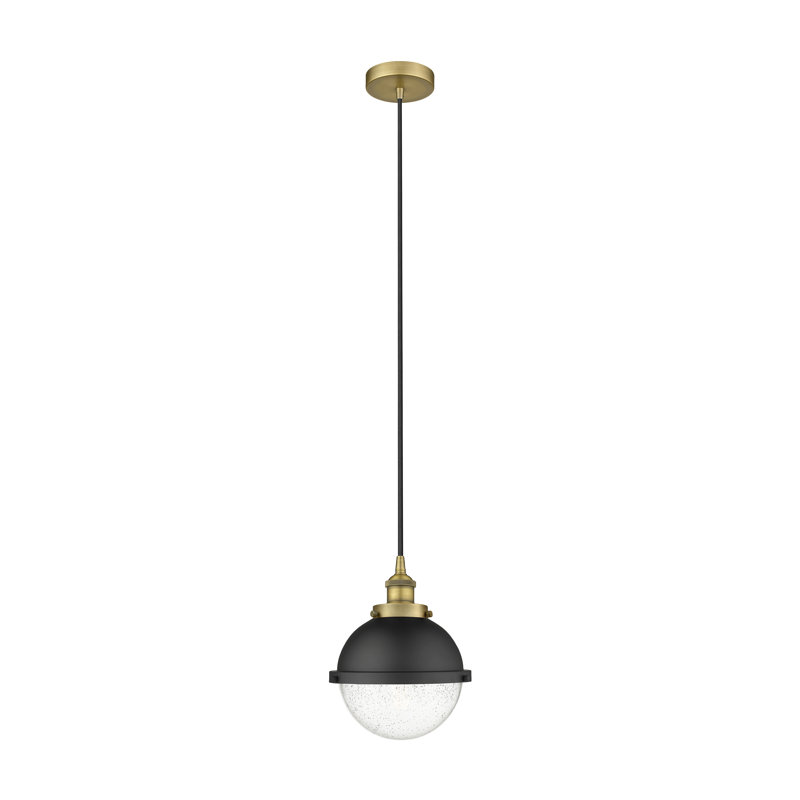 Laklyn 1 - Light Sphere Pendant, Brushed Brass, Seedy, 12.5" H x 9" W x 9" D