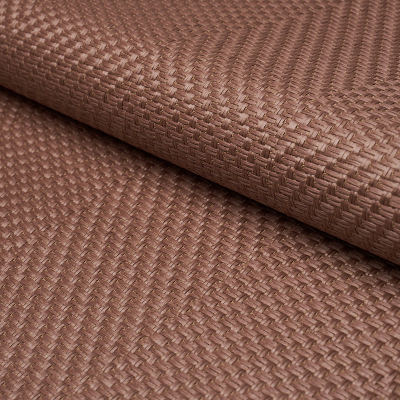 Tissu de vannerie Schumacher X Johanna Ortiz, Chocolat
