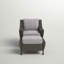Chaise de patio avec coussins et repose-pieds