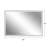48*32in LED Framed Bathroom Vanity Mirror