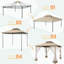 Chafdar 10 Ft. W x 4 Ft. D Metal Canopy