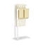 2-Tier Freestanding Towel Rail, Heavy Duty Metal Towel Rack with Bottom Shelf, Floor Standing Towel Drying & Display Stand for Bathroom, Pool and Bedroom