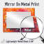Sunset Hues Vivid Dahlia Vision II - Miroir mural décoratif floral - imprimé sur métal-85815371