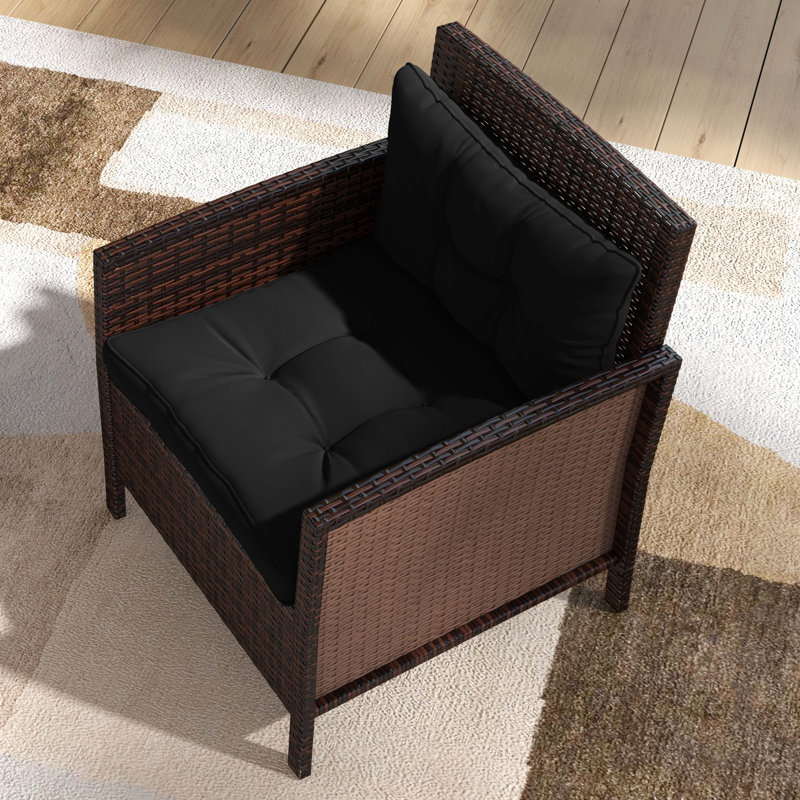Garden Seat/Back Cushion, Black