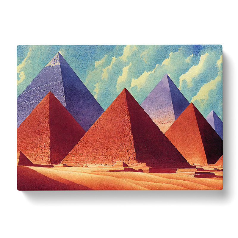 Pyramids In The Desert Vol.2 - Wrapped Canvas