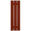 Volets en composite à trois planches EnduraCore l 17 1/8 po x H 44 po, rouge poivre (par paire - quincaillerie non incluse)-134547731