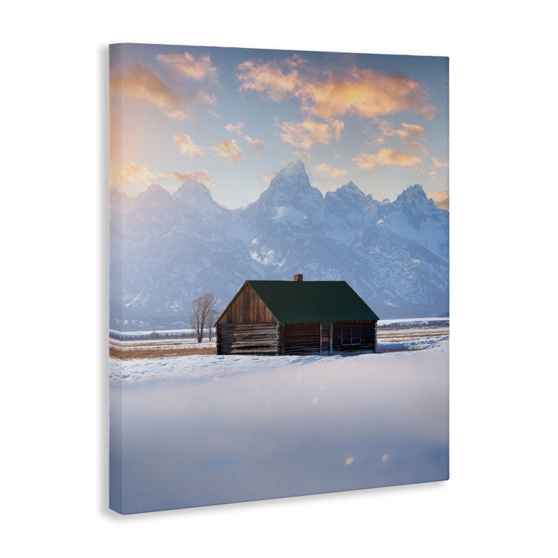 «Cabin In The Snowy Tetons», conception de Jared Kreiss, H 20 po x l 16 po