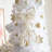 Set Of 9 32"H Christmas Elegant Snowflake Ribbon Bow Decor