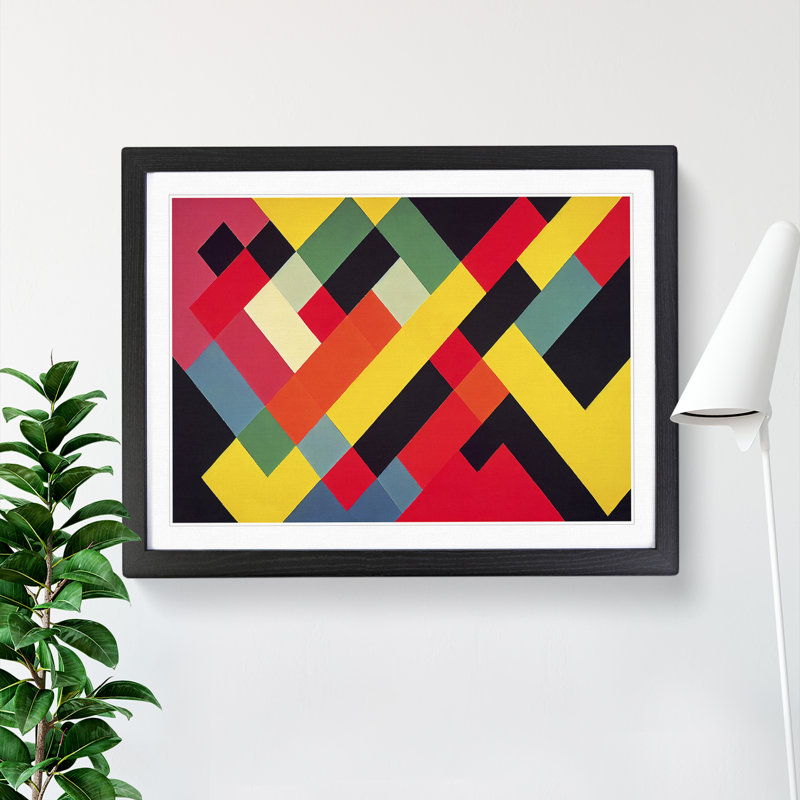 Extravagant Modern Abstract - Single Picture Frame Painting, Black, 34cm H x 46cm W x 2cm D
