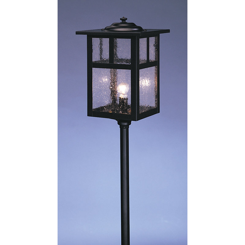 Éclairage de sentier Hylan, H 20,5 po x l 6 po / barre en T, Cuivre antique, Blanc cassé