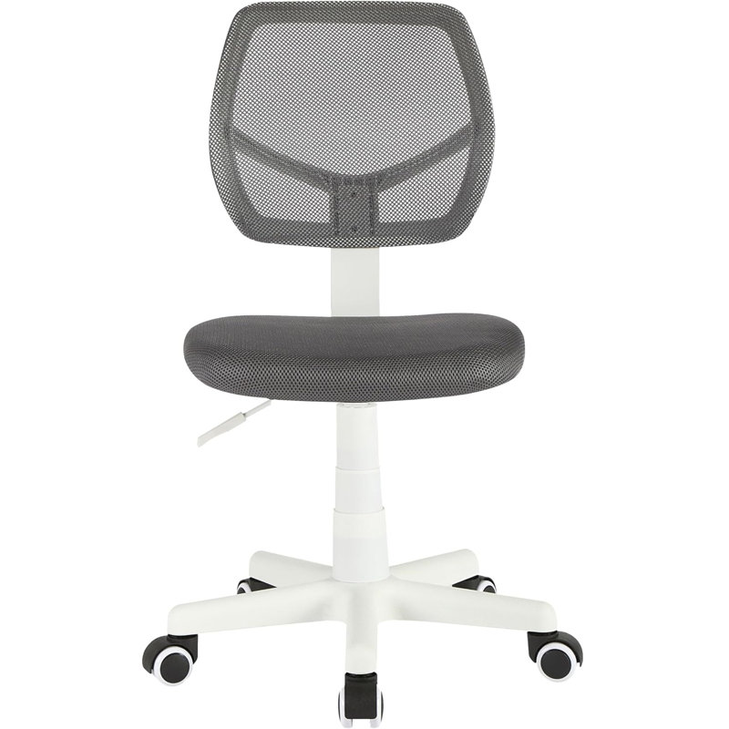  Chaise de bureau roulante avec dossier en filet, Gris