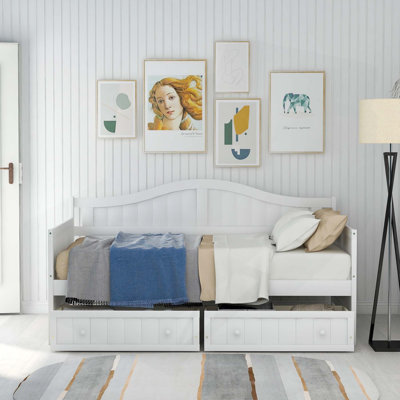 Versatile Wooden Daybed with Drawers for Extra Comfort and Storage