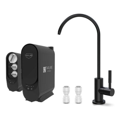 Tapure Durable & Modern 1-Way Tap Purifier, Alkaline Antioxidant Water Filter