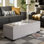 Mesina Polyester Blend Upholstered Storage Bench