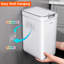 Poubelle de salle de bain Joybos, paquet de 2 (3,6 gallons et 2,4 gallons), poubelle de garage murale avec couvercle escamotable pour un usage domestique