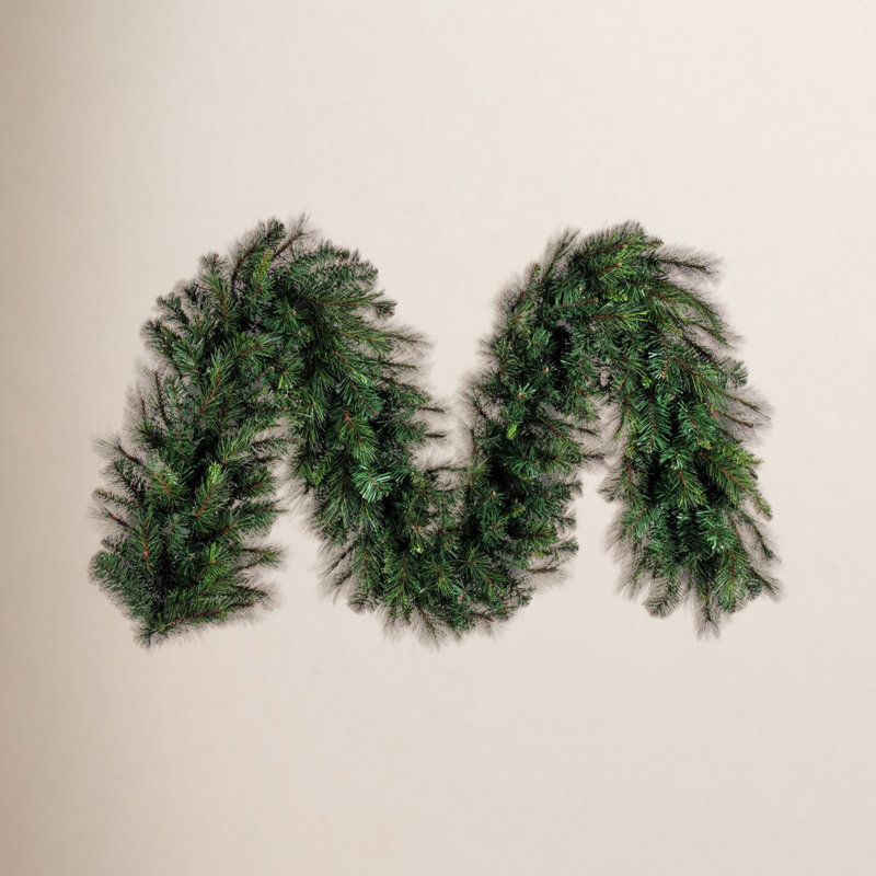 Vickerman 9' x 18" Brighton Pine Artificial Garland with 300 PE/PVC Tips.