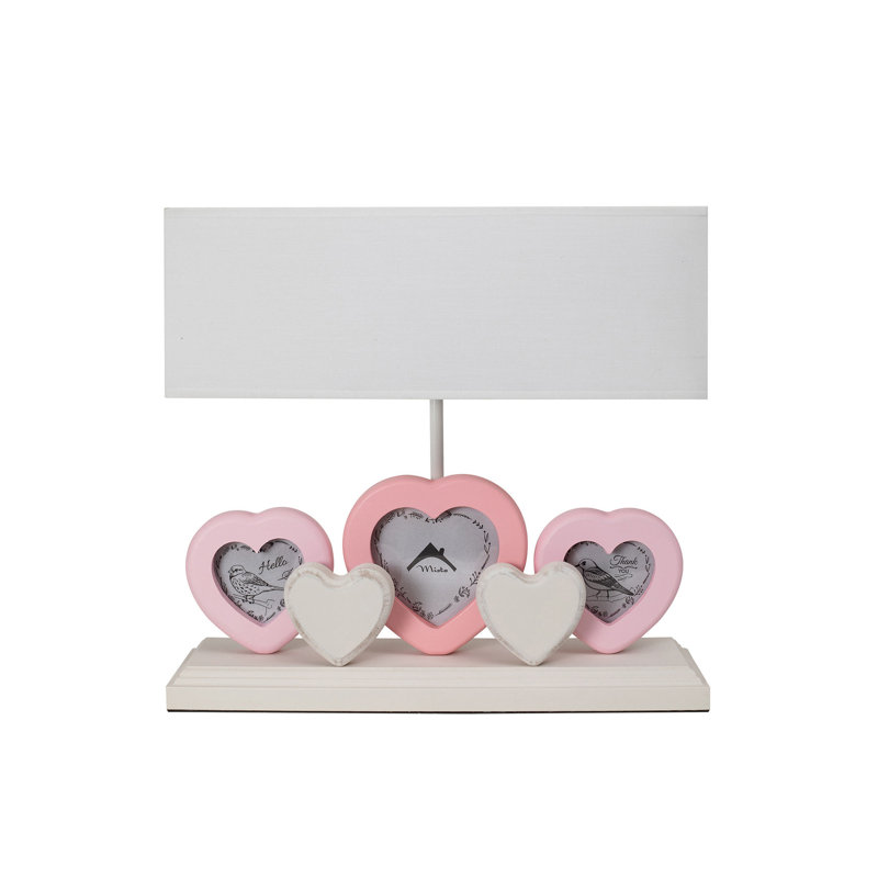 Lampe de table 13 po Roesch, Rose, Gris clair
