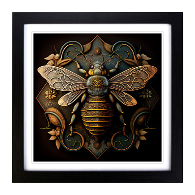Bee Ornamental - Framed Print