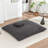 Grey Floor Bean Bag With Removable Corduroy Cover, Soft Foam Filler, No Assembly, Great For Watching Tv In Living Room Lazy Bag, Skin - Fabric, Seat, Ideal Relaxing Game-163603622