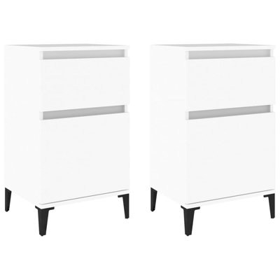 Amedeu 40cm W Manufactured Wood,Metal Bedside Table