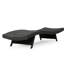 2 pièces Pe Chaise longue en gris - Style détente sur le patio, au bord de la piscine, dossier réglable pour le confort, pieds pliables pour un bain de soleil et de détente idéal pour le patio, dossier, manipulation facile