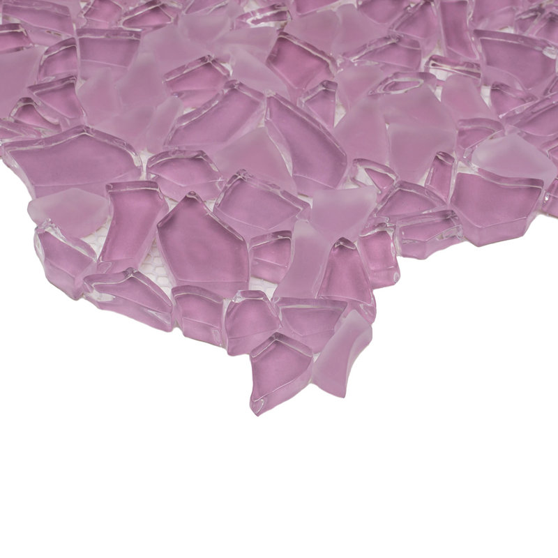 Carreaux de mosaïque en verre, Rose