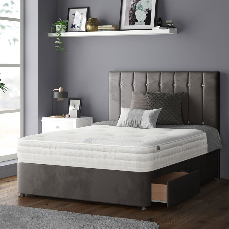 Rothbury Upholstered Headboard, Grey, Double (4'6)