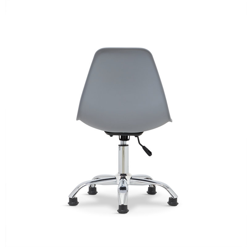 Emmakate Office Chair, Light Grey/Silver