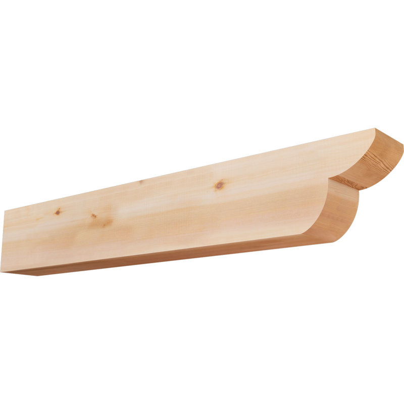 Queue de chevron lisse Crestline, Cèdre rouge de l'Ouest, H 8 po x l 48 po x P 5,5 po