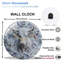 Horloge murale en verre blanc