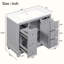 Meuble-lavabo simple 36 po avec plateau Dayleen-1443779606