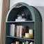 Buffet arqué autoportant avec applique décorative, en MDF anti-rayures, tablettes ajustables, sangle anti-basculement, bibliothèque à vin pour salon et salle à manger-719557293
