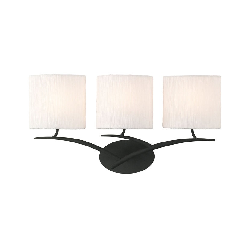 Phaidra Plastic Armed Sconce, White, Black, Yes